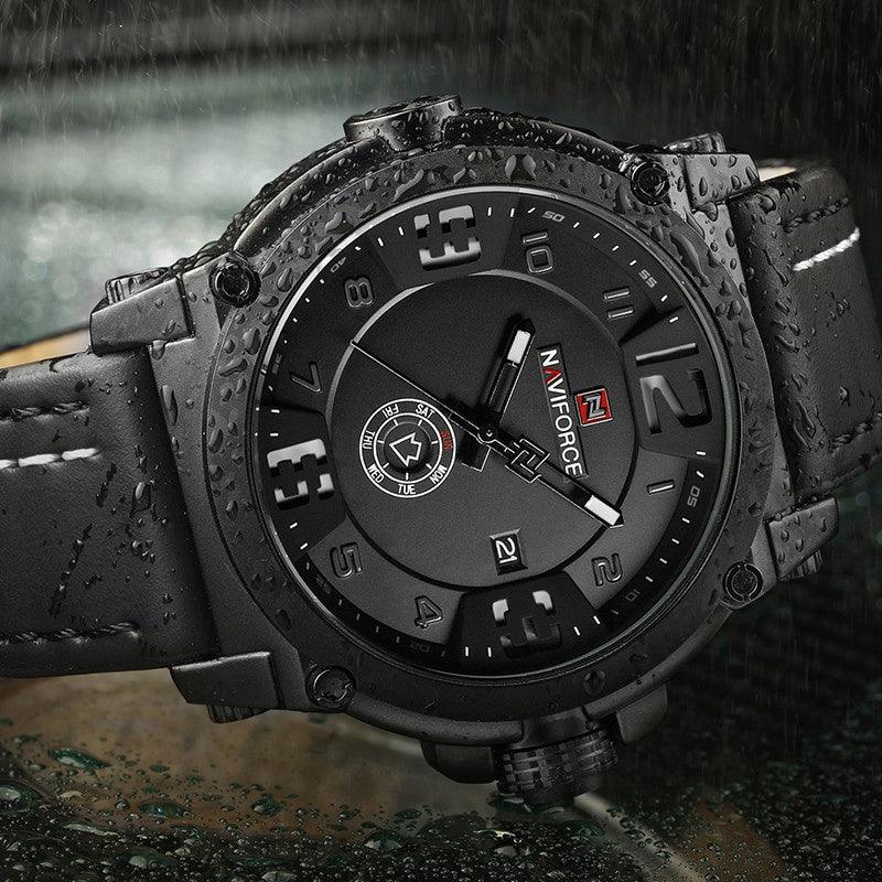 Relógio Masculino NAVIFORCE Militar De Quartzo Analógico Esportivo Com Pulseira De Couro